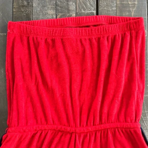 Terry Romper in Brilliant Red & Navy from No Boundaries Juniors’ XL (15-17) - Picture 8 of 13